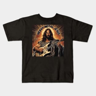 JESUS MEME - Heavy Metal Jesus Kids T-Shirt